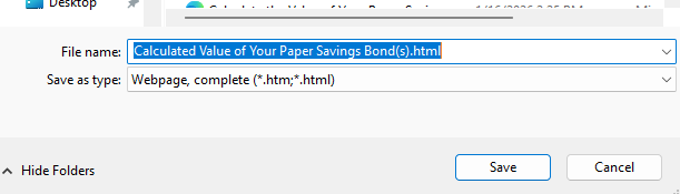 Image of a Save Dialog box from Chrome
